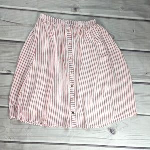 3/$15 Ya Las Angeles | Red & White Striped Skirt